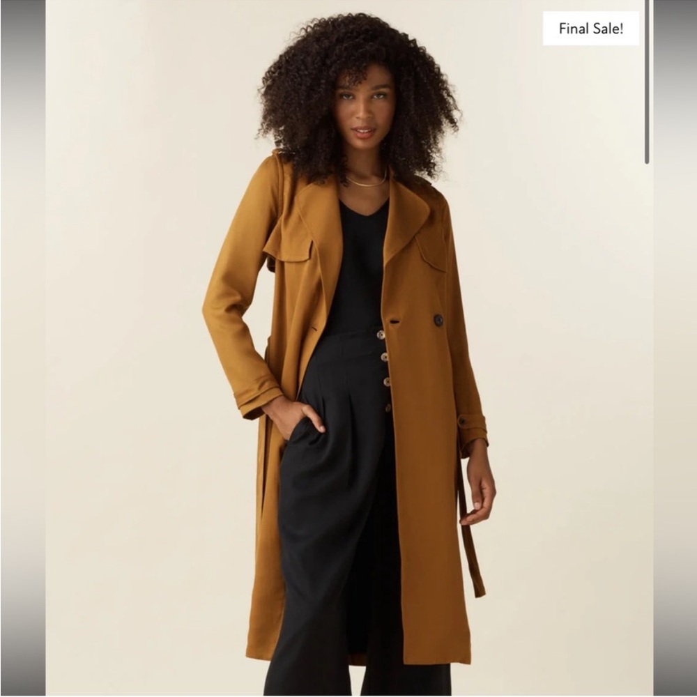 VETTA Camel Brown Trench Coat